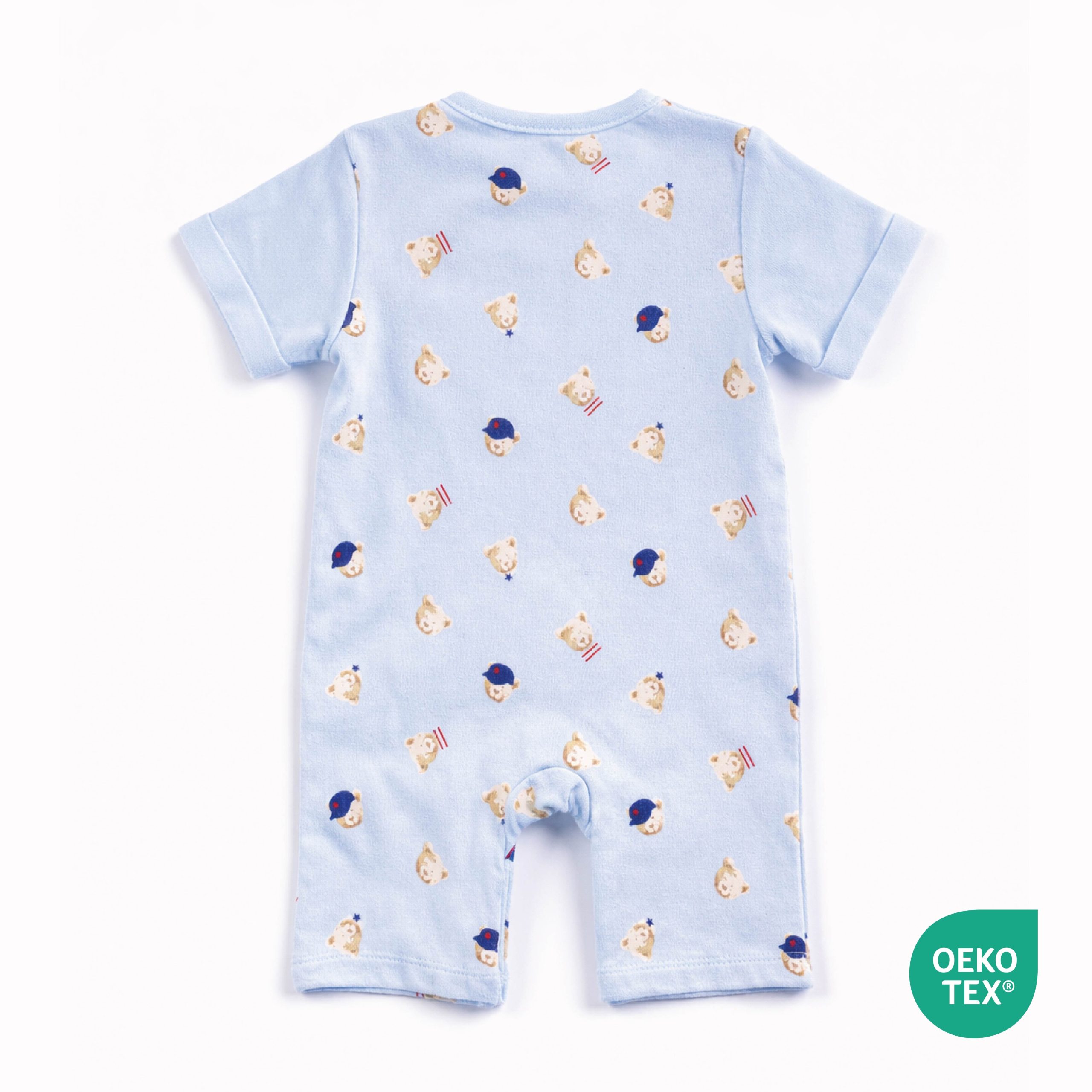 bay boy bear printed short sleeve Romper - Image 2