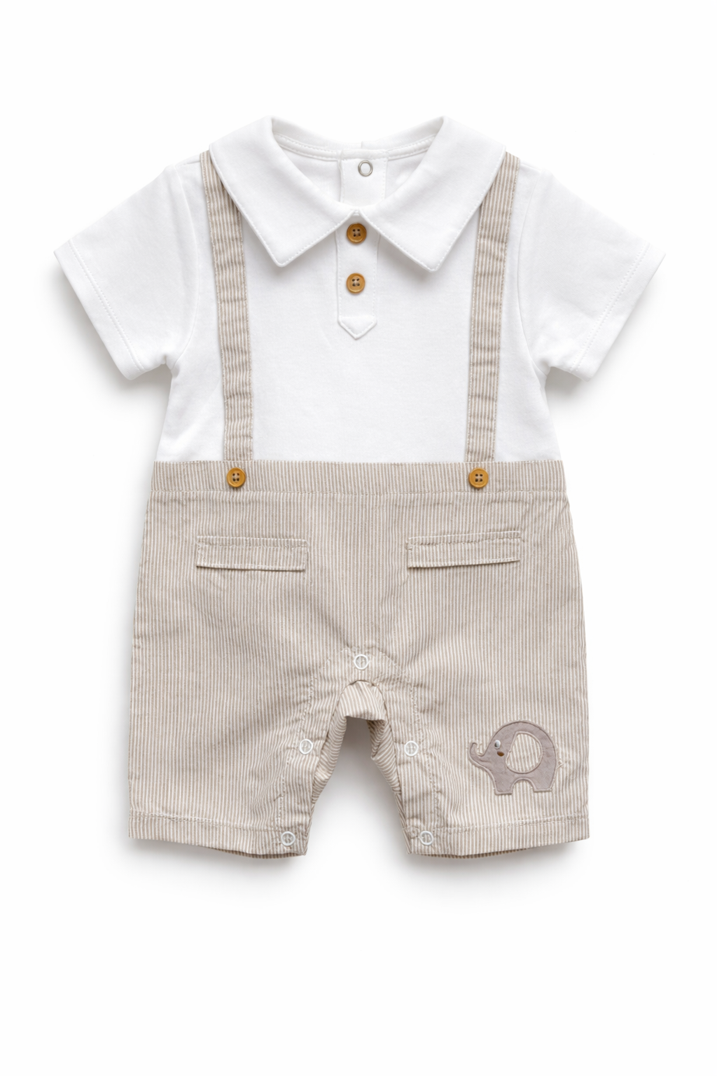 Classic Baby Suspender Suit
