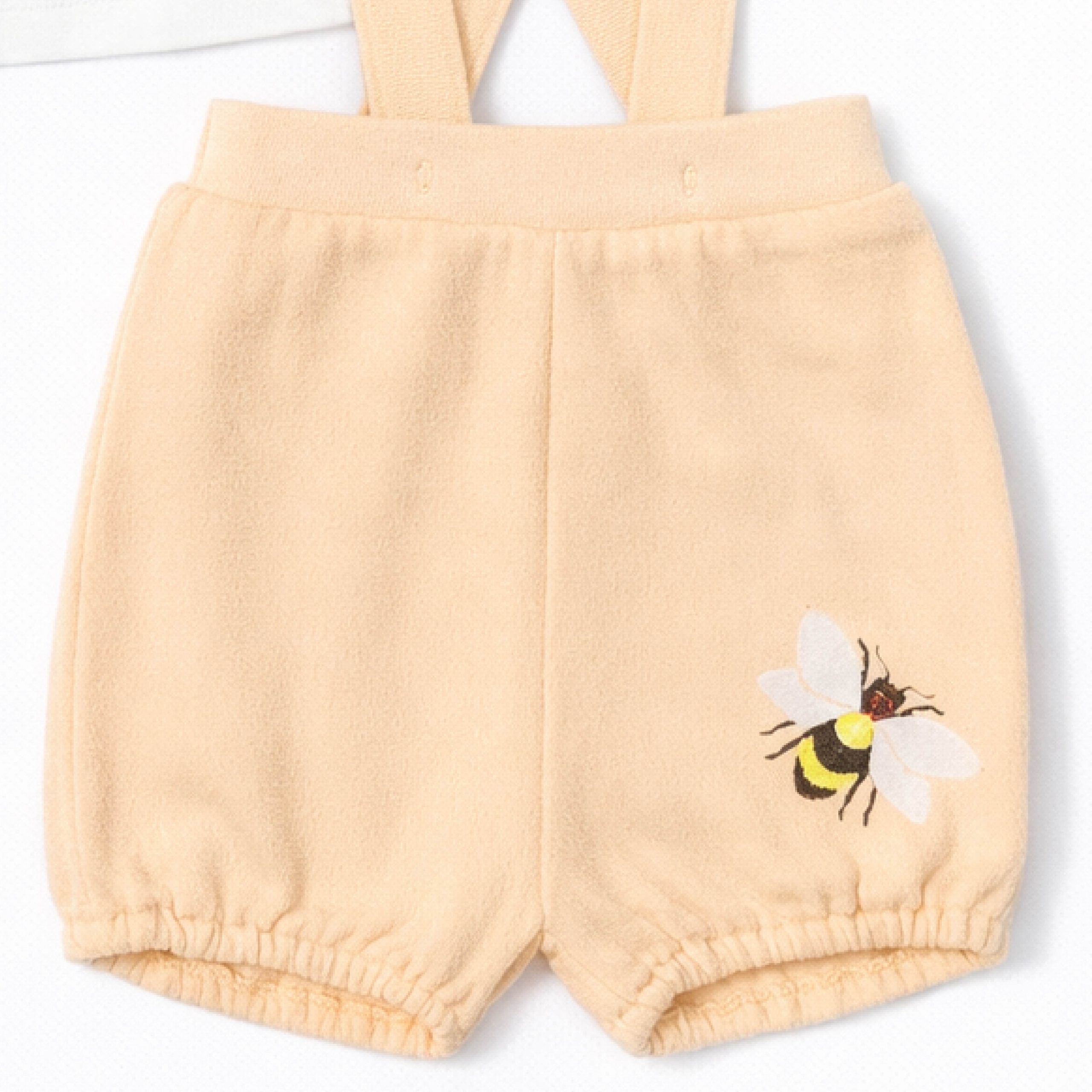 Baby girl top Suspender shorts set - Image 3