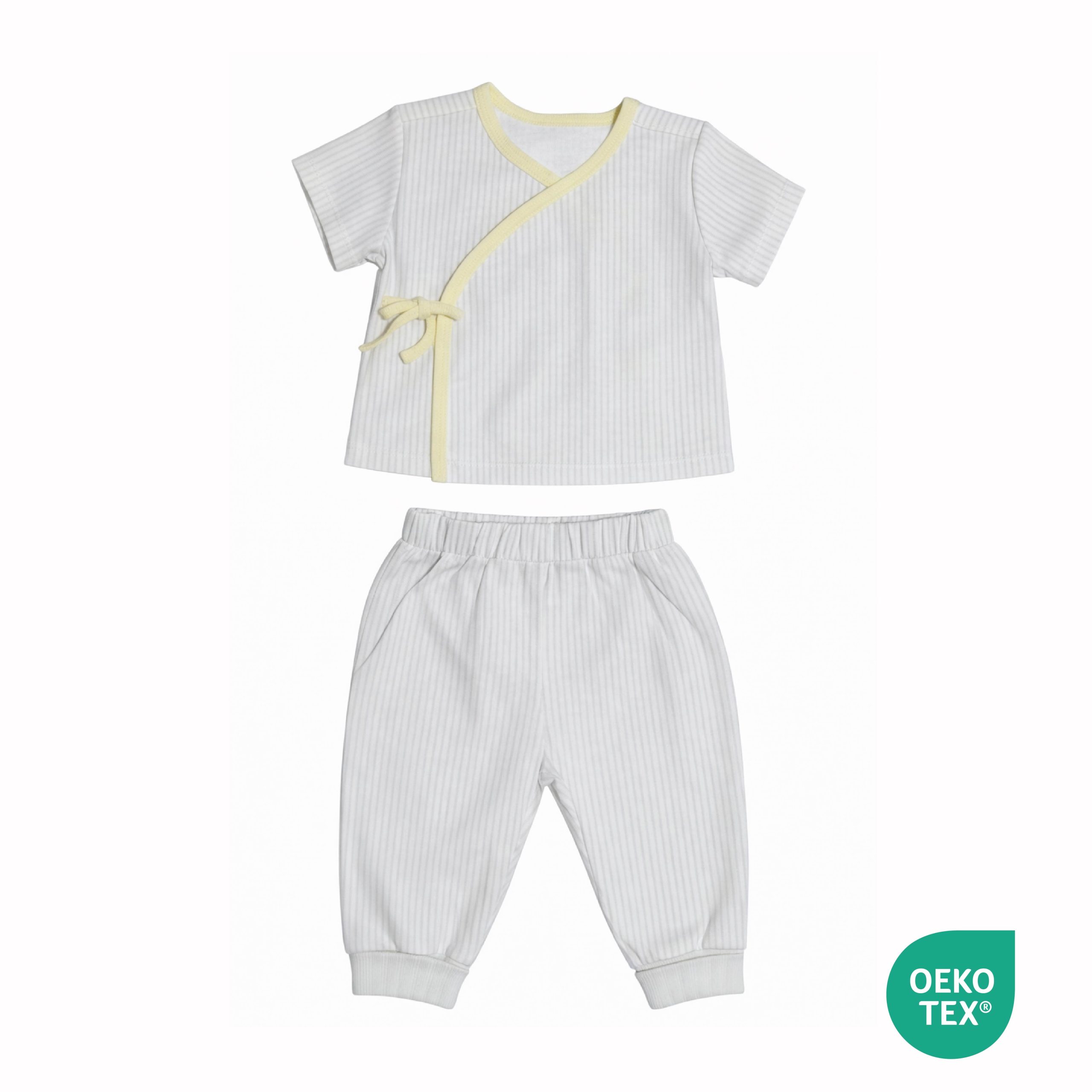Pure Cotton Wrap Top and Pants Set