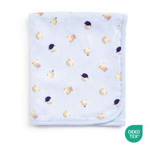 Pure cotton bear print baby blanket