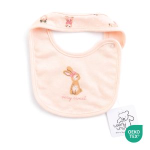 Pure cotton bunny baby bib