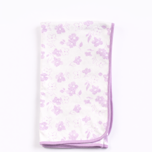 Pure cotton baby flower print blanket