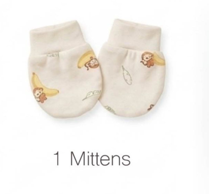 8-Piece Pure Cotton Baby Gift Basket –Monkey Collection - Image 5