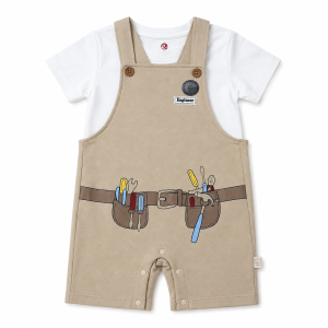 Pure Cotton Little Engineer Overall Set