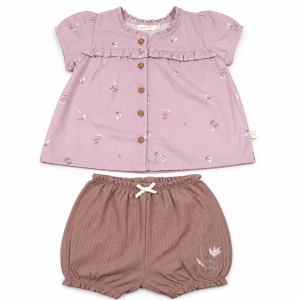 Vintage Floral Top and Bloomers Set