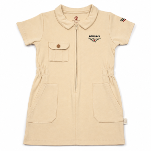 Pure Cotton Little Pilot Zip Dress