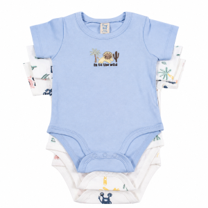 Pure Cotton Baby Into the Wild Bodysuit 3-Pack