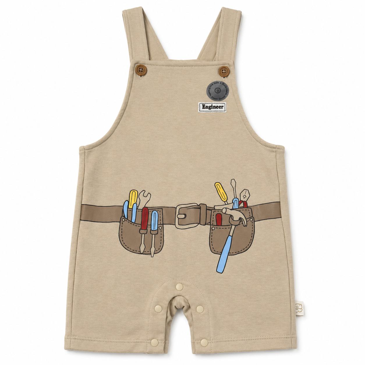Pure Cotton Little Engineer Overall Set - Image 4